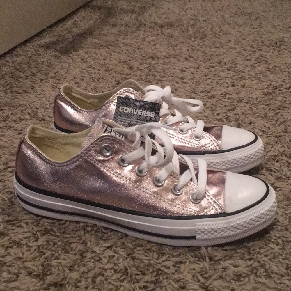 Brand new rose gold converse!